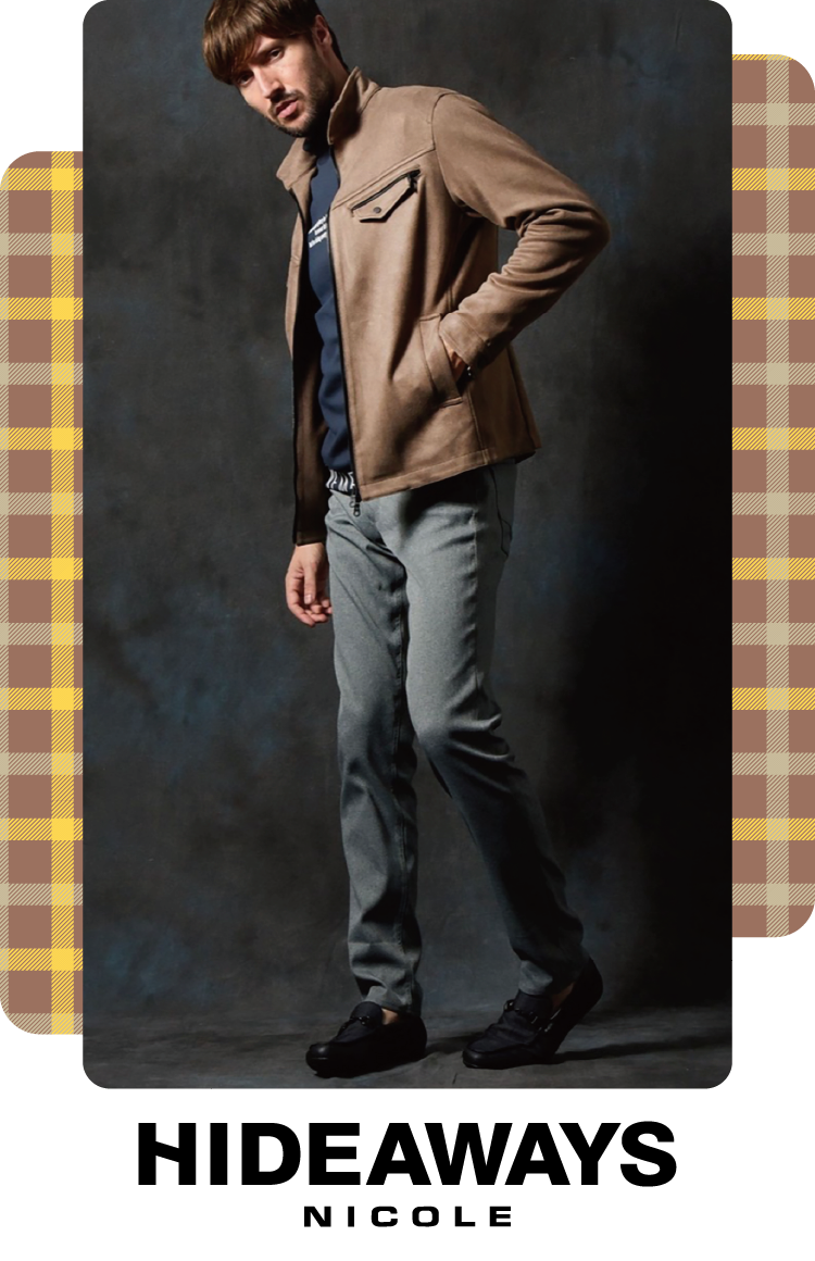 ハイダウェイ：男っぽさがありつつ、上品さも漂う大人秋コーデ。